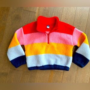 ❤️4 for $25❤️ Old navy Sherpa quarter zip size‎ 5t